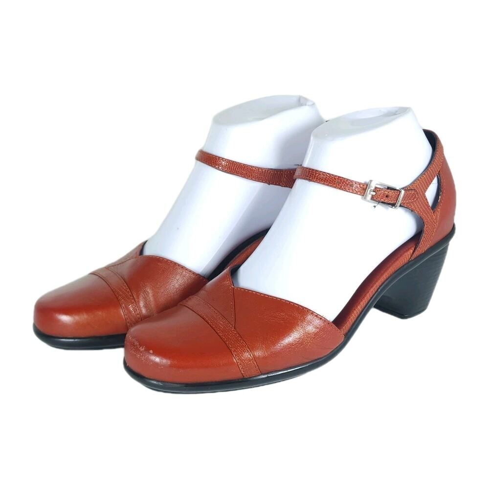 Dansko Women's Roxy US6,5 EU37 Red Leather Ankle Strap Mary Jane Shoes